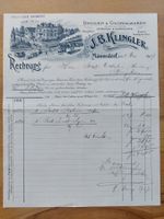 Antike Rechnung Briefkopf Lithographie Männedorf 1907