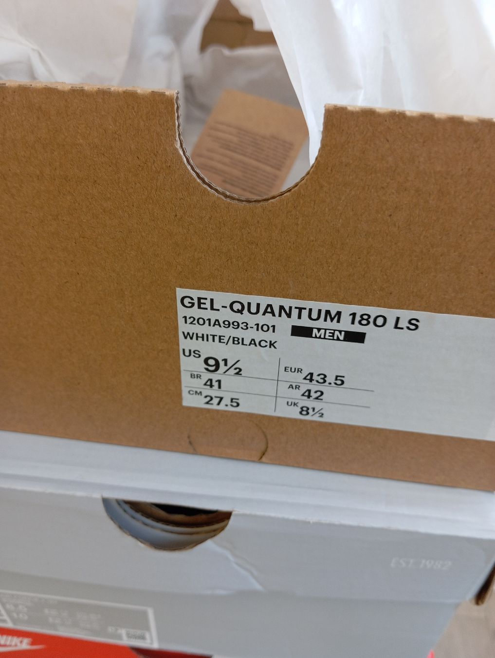 Asics Scarpe da uomo: Asics Gel Quantum 180 (EU43.5) – Nuovo e nell'imballaggio originale da Schaffhausen venduto da outlez 7