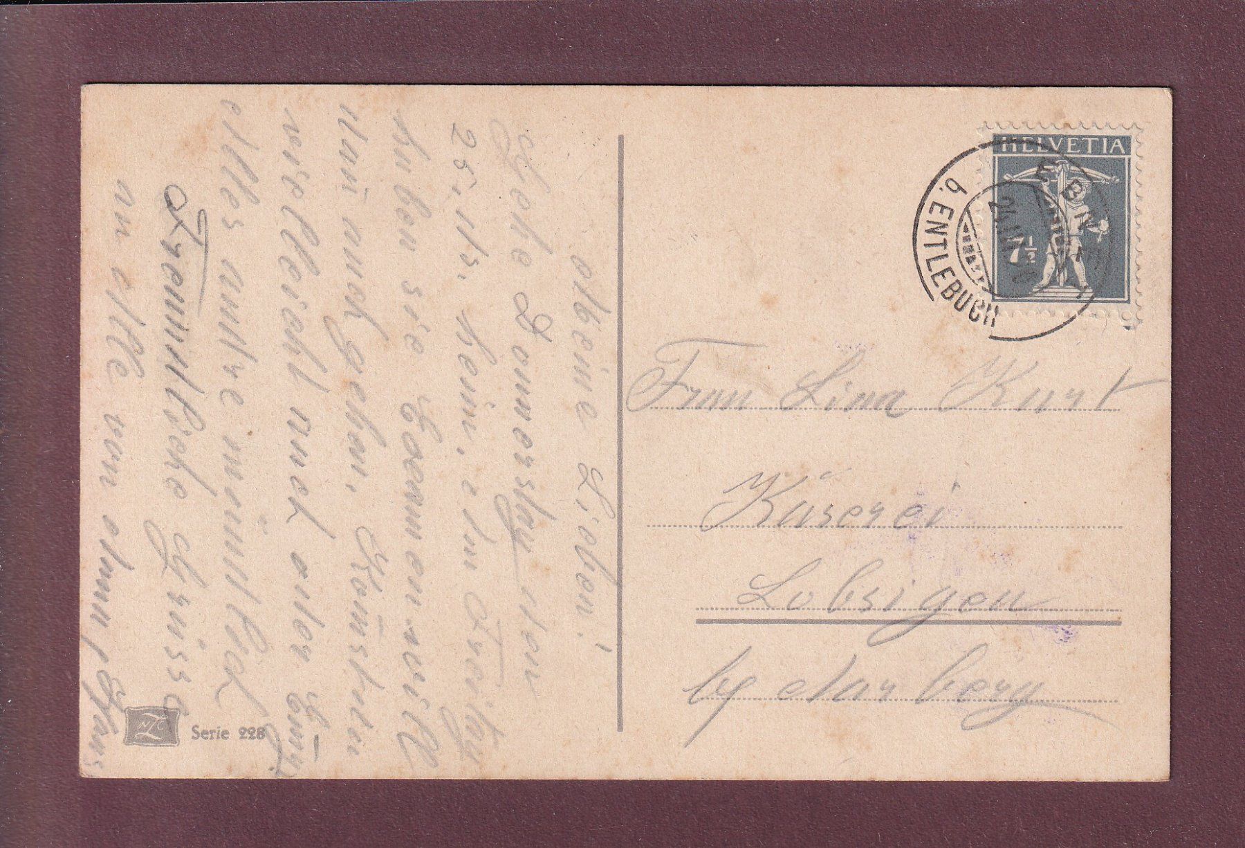 Cartoline postali: BERG / MONTAGNE - Edelweiss - 1920 – Usato da Pully venduto da nicecards 1