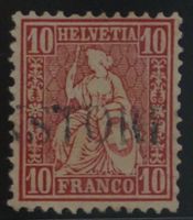 CH - Sitz. Helvetia - Zst. Nr. 38 - Stabstempel Birmenstorf