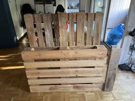 Paletten für Bett