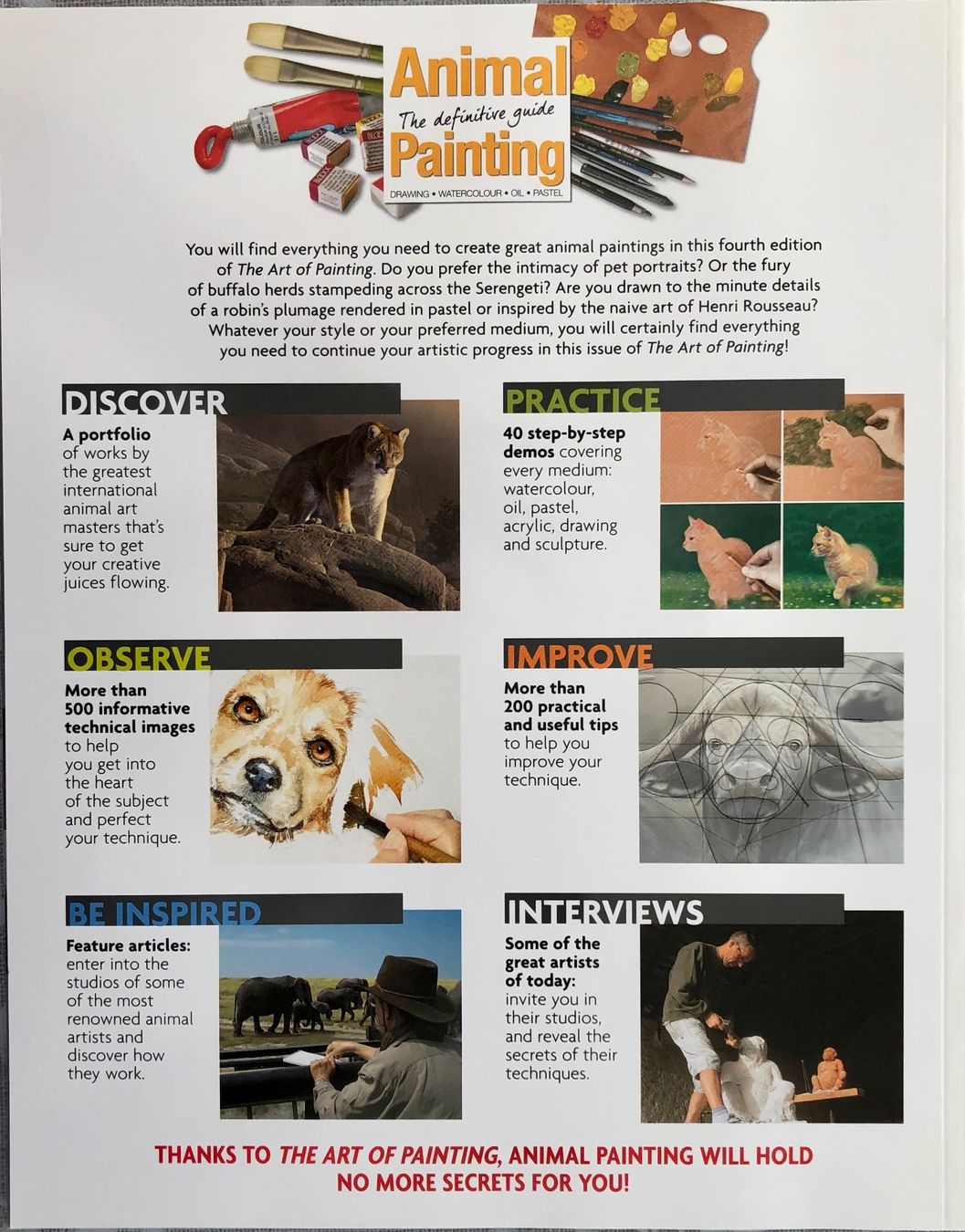 Zeitschriften & Magazine: Animal painting - The definitive guide – Neu (gemäss Beschreibung) aus Le Crêt-p-Semsales von staglione69 1