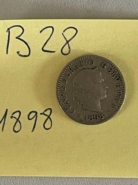 Toutes les monnaies: 5 Rappen - Schweiz - 1898 – D'occasion à Niederwil AG par dahu75