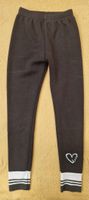 Gefütterte Mädchen Thermohose 140, Schwarz-Weiss (Neuww.)
