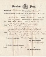 Dokument Sumiswald Kirchgemeinde  1867