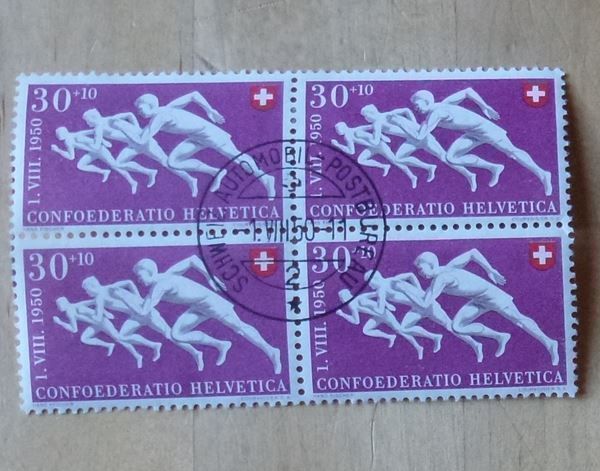 Tutti i francobolli: Pro Patria ++ 4er Blöcke 1950 gestempelt – Usato da Walkringen venduto da Casablanca777 2