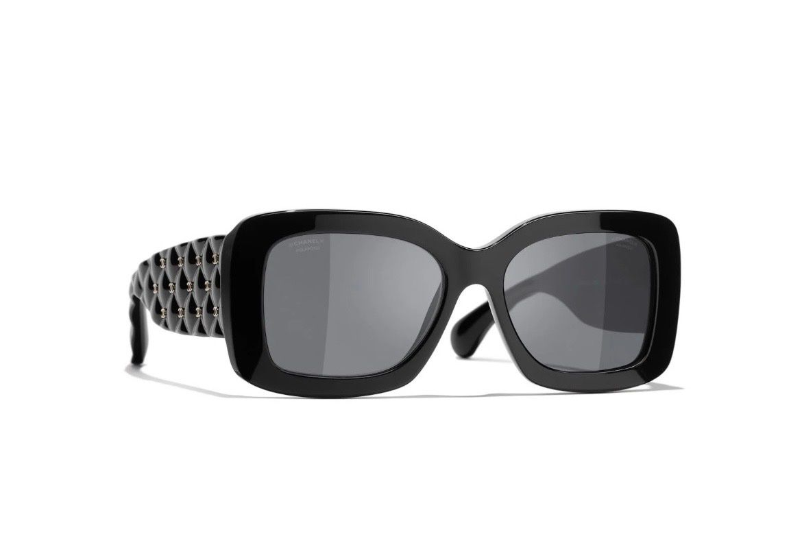 Chanel Occhiali & Lenti: Chanel Sonnenbrille, Schwarz, Neu – Nuovo e nell'imballaggio originale da Zürich venduto da trojana 2