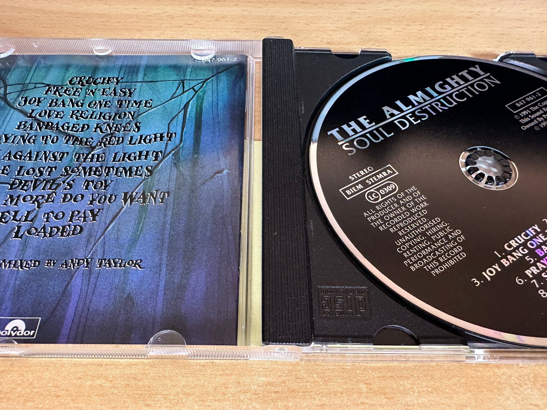 CD: The Almighty – Soul Destruction – Usato da Rikon im Tösstal venduto da Alpenmutz 2