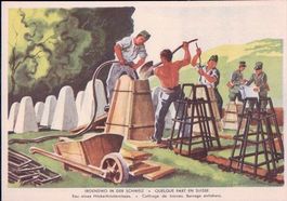 Armée Suisse Mob 1939 Coffrage de Bornes antichars (10)
