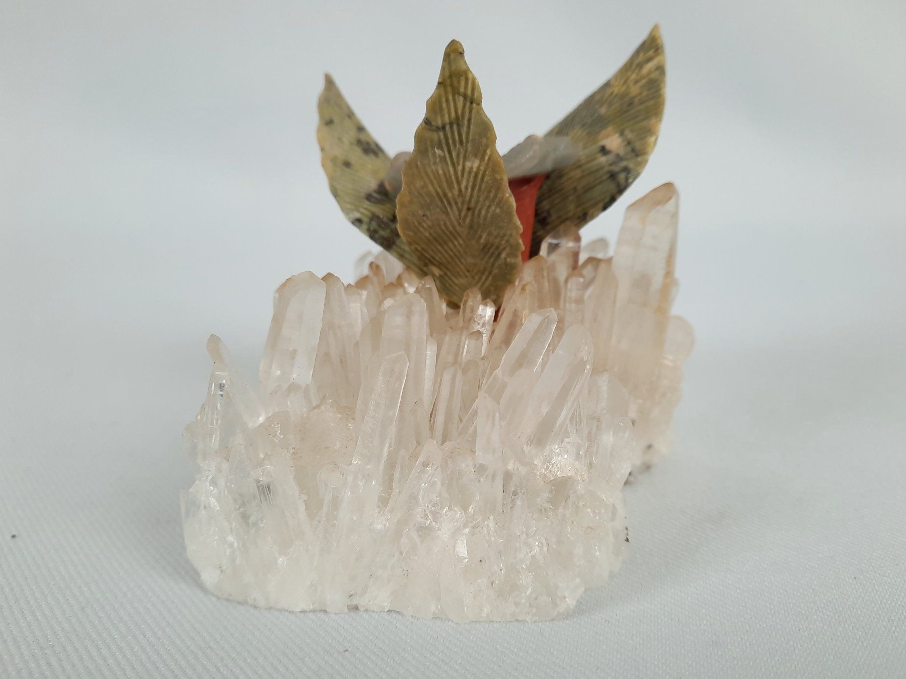 Minerali & Pietre curative: Blume auf Bergkristall – Usato da Beinwil am See venduto da Restwert_Beinwil 4