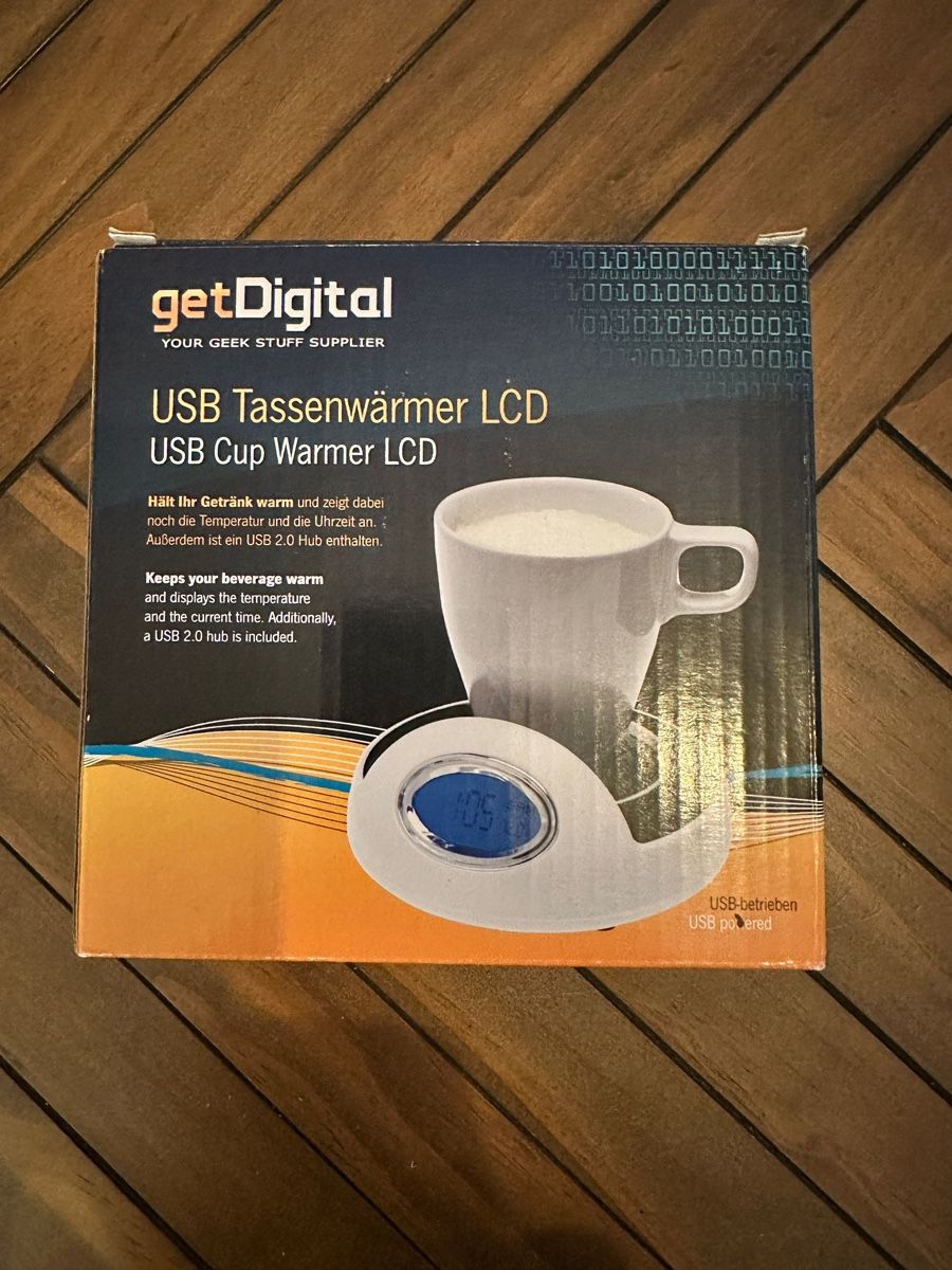Elettrodomestici da cucina: USB Tassenwärmer mit LCD – Nuovo e nell'imballaggio originale da Aarau venduto da mocca012