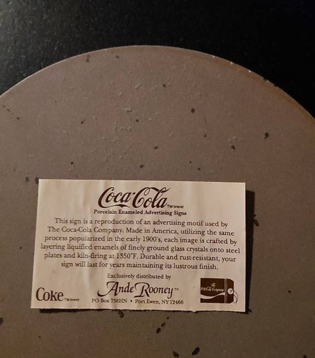 Coca-Cola Insegne: Coca-Cola Schild email schild gebraucht – Usato da Heimberg venduto da 19BERN31 1