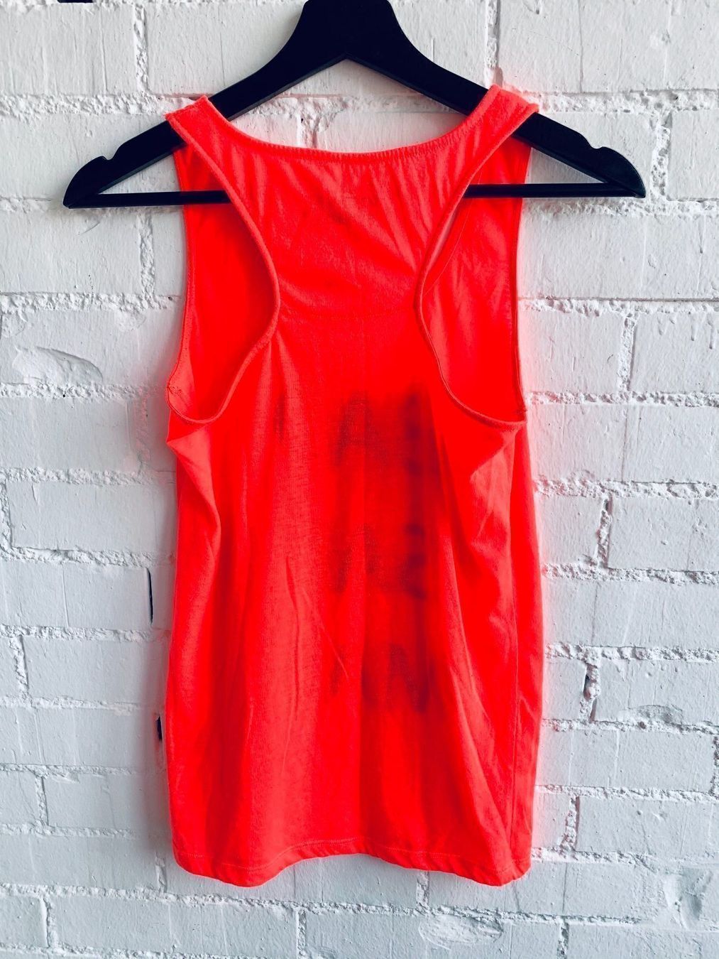 Top: Neon Orange-Pinkes Top mit Print – Usato da Bern venduto da Fraeuleinhonig 5