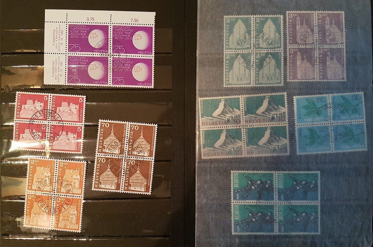Tutti i francobolli: Briefmarken 70 Viererblocks – Nuovo (secondo la descrizione) da zuerich venduto da Jewlsdesign