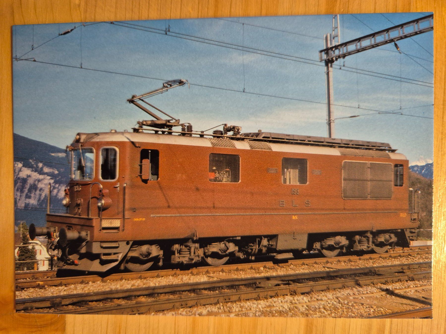 BLS Bern-Lötschberg-Simplon - Re ç74 193, Spiez 7.4.1985 (Neu (gemäss ...