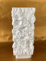 Scherzer / Porzellan Blumenvase / weiß matt
