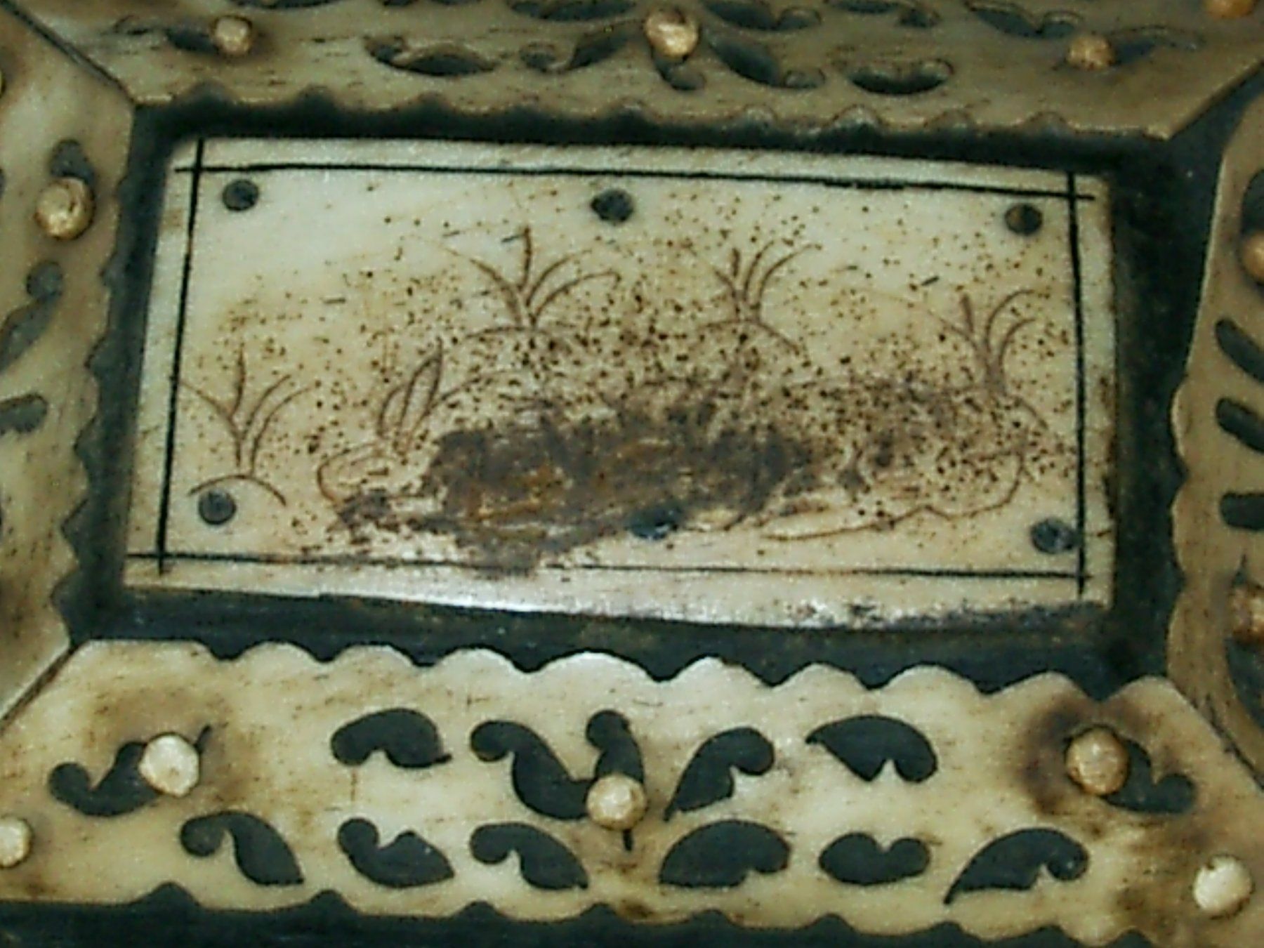 Barattoli: Anglo - Indische Schatulle mit Knochen Overlay - antik – Usato da Laupen ZH venduto da tonisculati 5