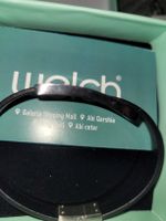 Welch Armband für Herren, Schwarz Leder, neu!