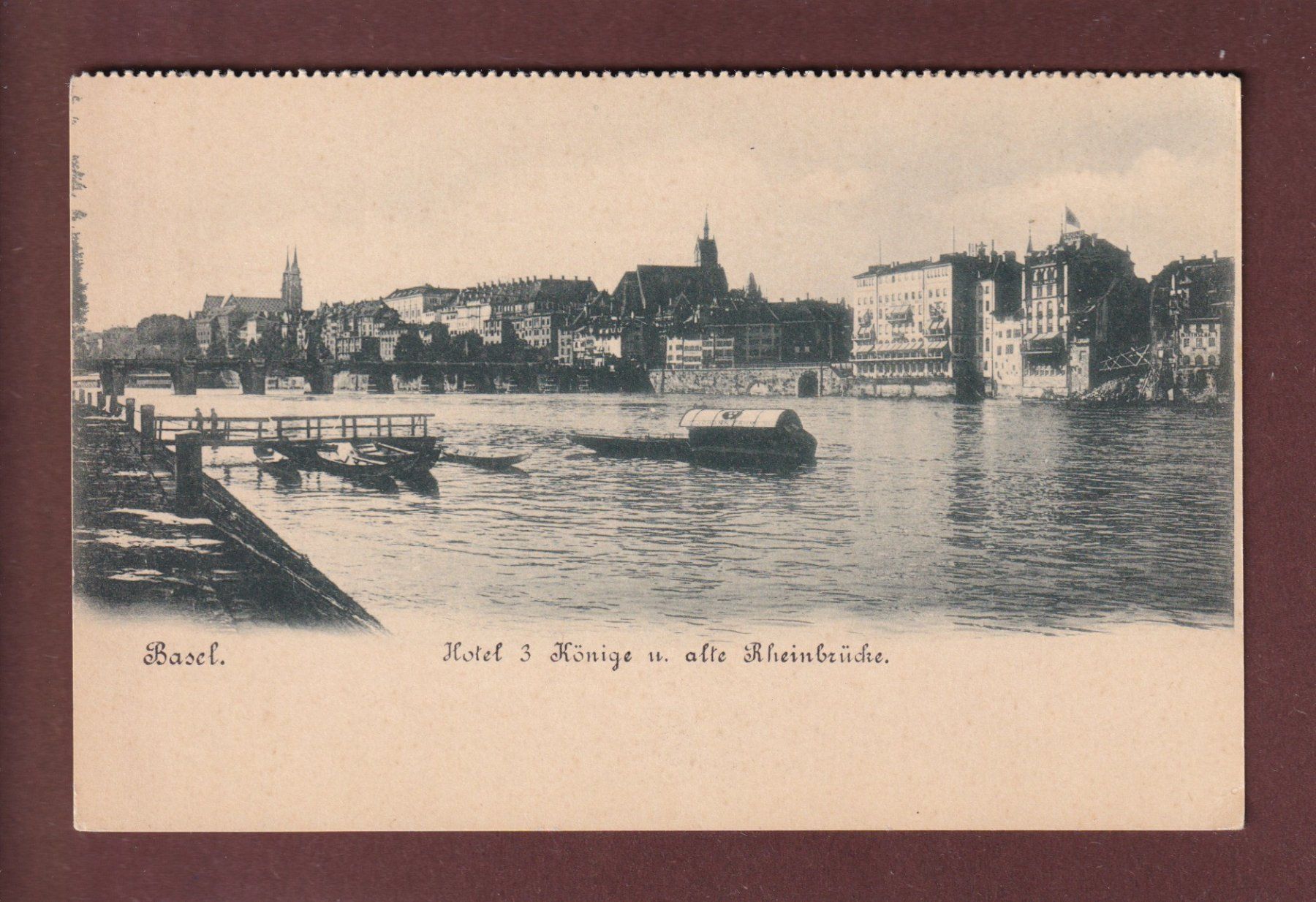 Cartoline postali: BASEL - Bei der Alte Brücke – Usato da Pully venduto da nicecards