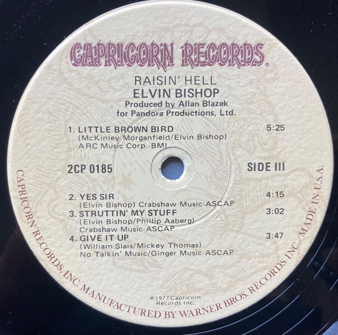 Schallplatten: ELVIN BISHOP - RAISIN' HELL – Gebraucht aus Poliez-Pittet von Newtown-Records 5