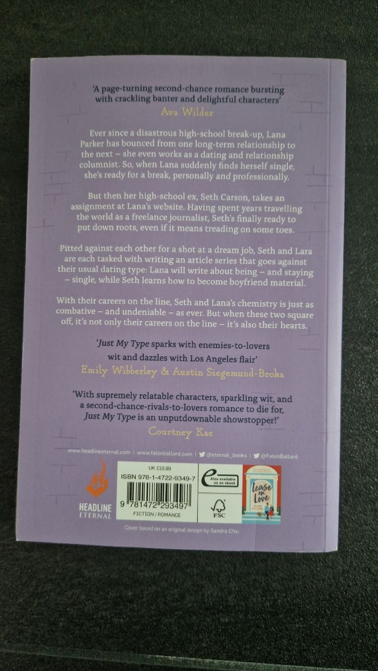 Libri: Just my type, Falon Ballard – Usato da altishofen venduto da Nippo 1