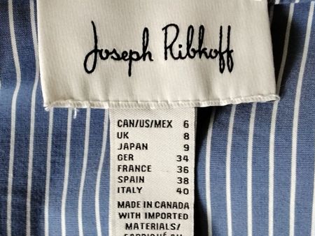 Joseph Ribkoff Bluse, Gr. 34, blau/weiss gestreift