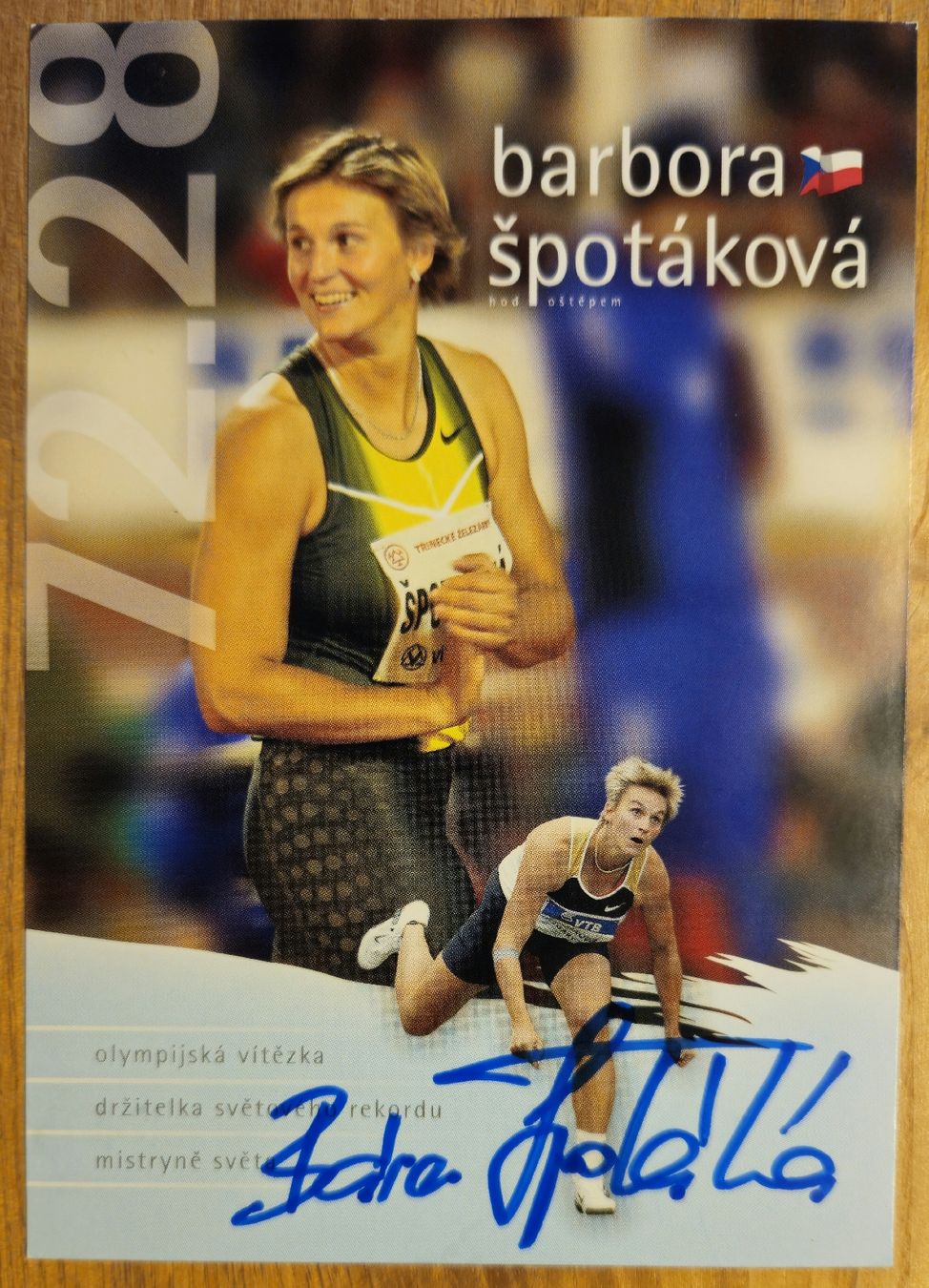 Autografi: Autogrammkarte Barbara Spotakova – Usato da Stans venduto da SLimon