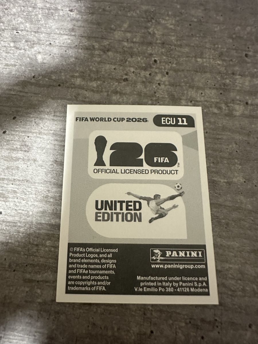 Panini Sammelbilder & Trading cards: ECU 11 , FIFA WORLD CUP 2026 PANINI  – Neu (gemäss Beschreibung) aus Frauenfeld von 1PegPeg1 1