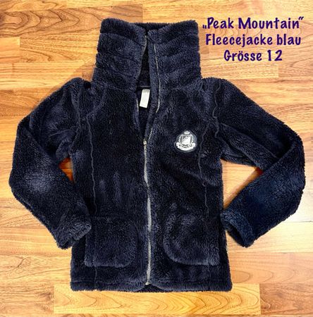 Peak Mountain Fleecejacke (Faserpelz) blau Gr. 12 (ca. 152)