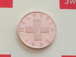 1 Rappen 1982 vz/unz