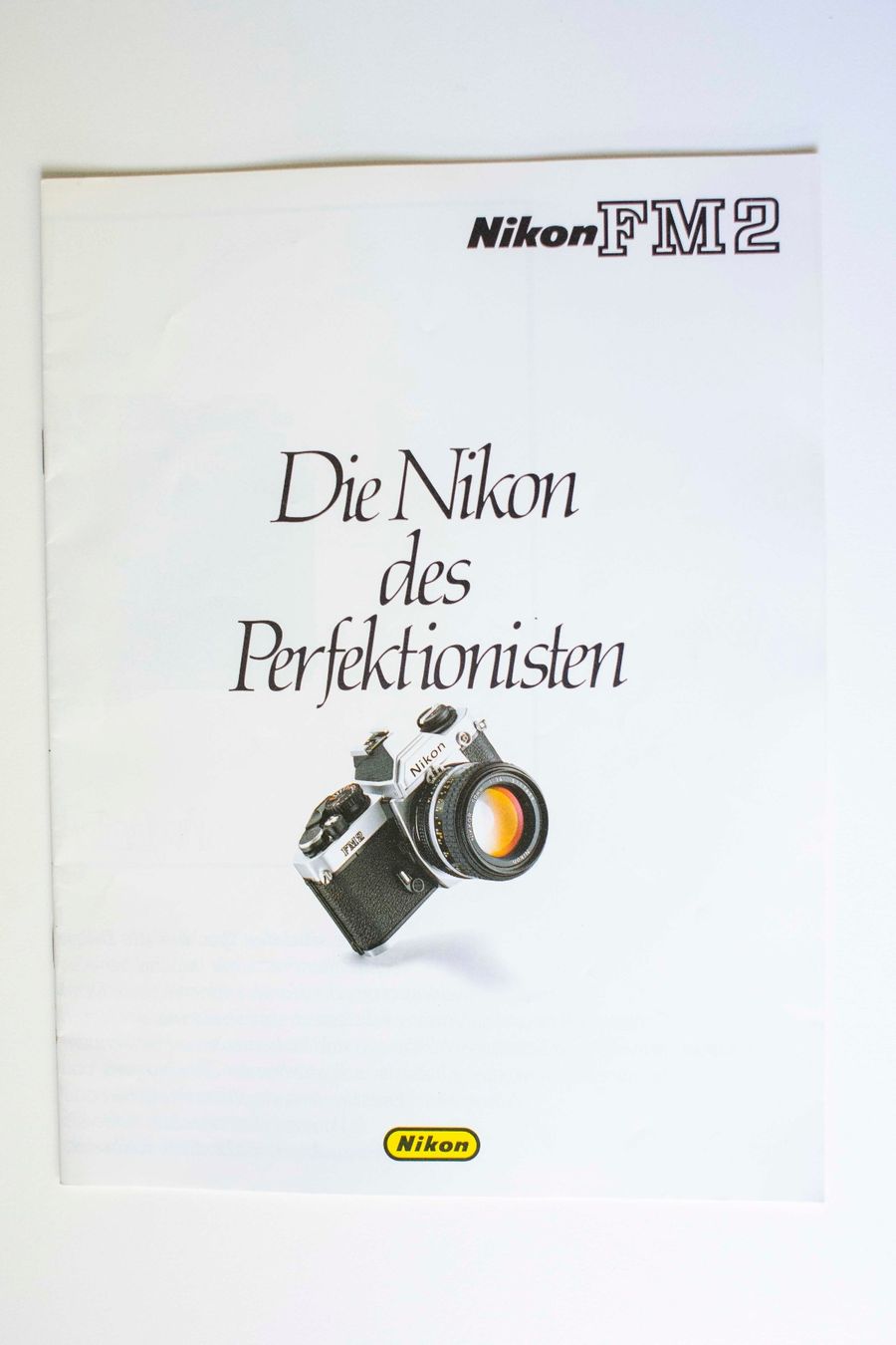 Nikon Documenti: Prospekt Nikon FM2 – Usato da Schwerzenbach venduto da floridan