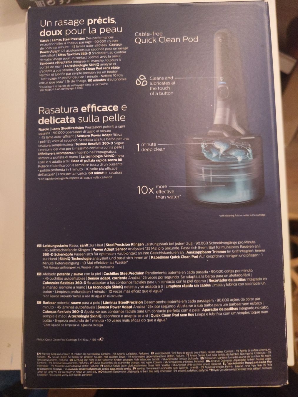 Philips Rasoi & Lamette da barba: Philips Rasierer Series 5000 mit Quick Clean Pod neu – Nuovo e nell'imballaggio originale da Lenggenwil venduto da OmeRion 2