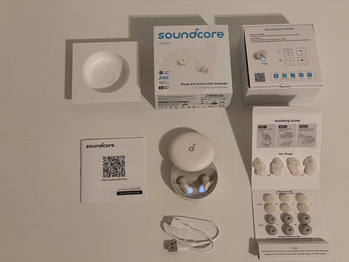 Soundcore Cuffie: Soundcore Sleep A30 ANC Earbuds neuwertig – Nuovo (secondo la descrizione) da Gretzenbach venduto da spuzz