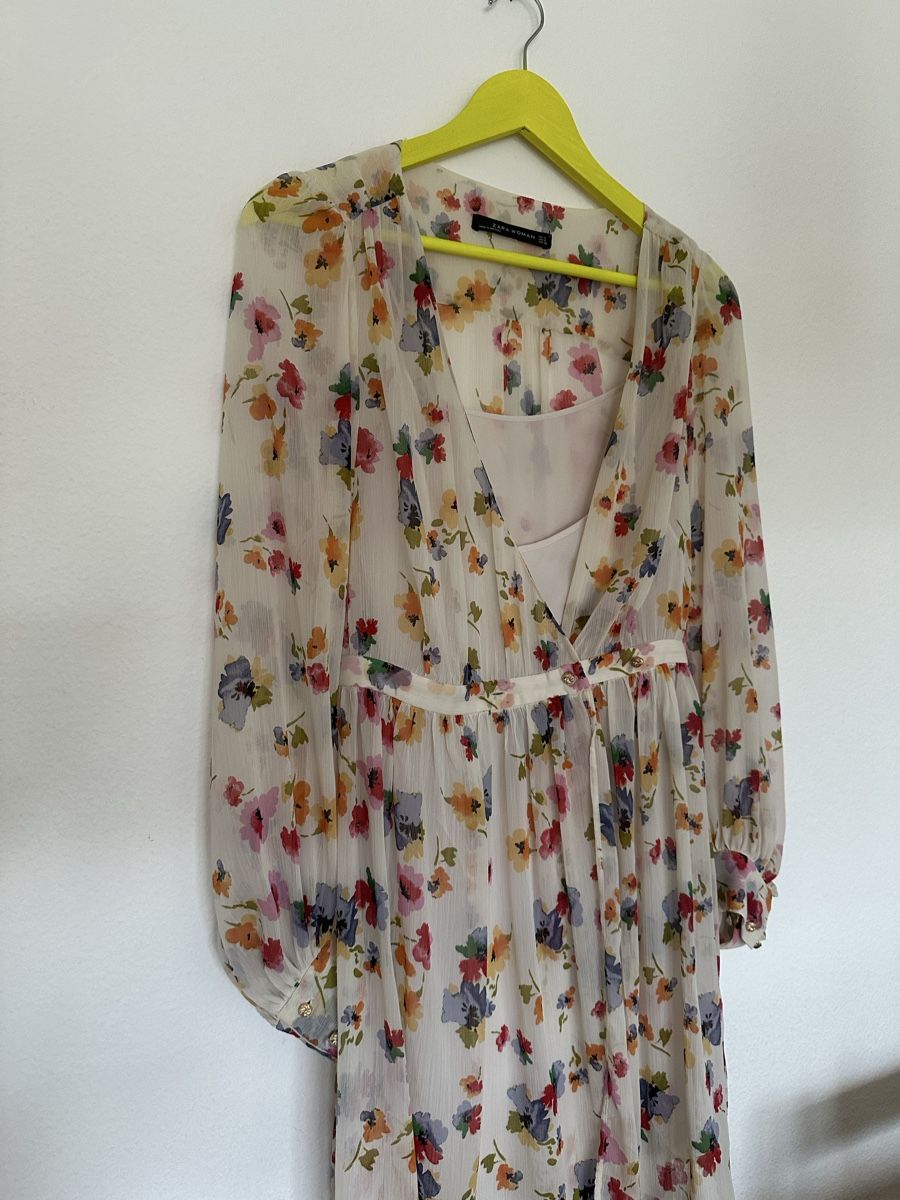 Zara Vestiti: Zara Sommerkleid mit Blumen-Muster Grösse S – Usato da Stäfa venduto da buecher10 1