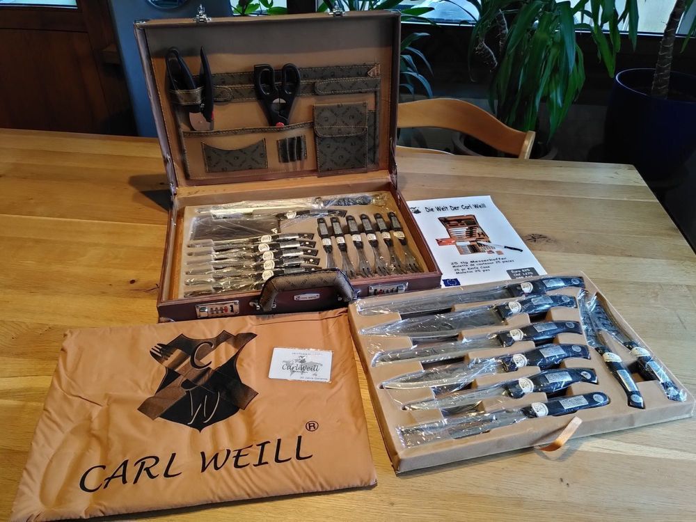 25teiliges Messerset v. Carl Weill - neu (Neu und originalverpackt) in ...