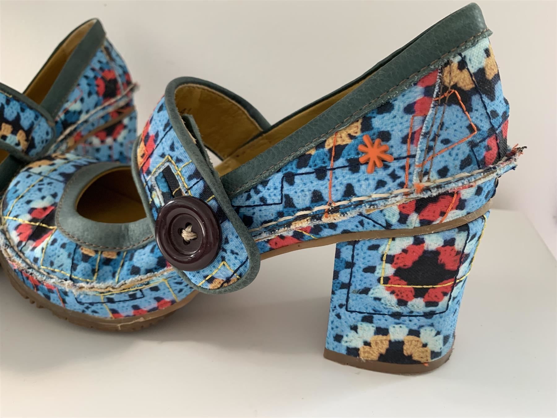 Art Scarpe da donna: ART schönste bunte Patchwork Pumps Gr 41 – Nuovo (secondo la descrizione) da Meiringen venduto da luanik 5
