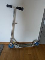 Trottinette pliable aluminium bleu, bon état