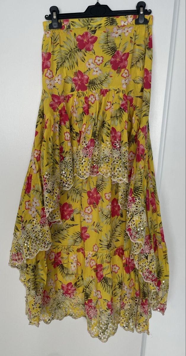 Röcke: Mini / maxi flower print and sequin summer skirt 36 – Neu (gemäss Beschreibung) aus Embrach von lau_2gtp