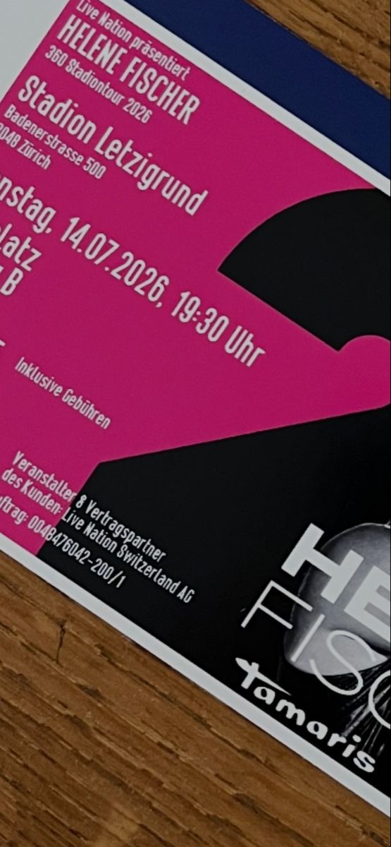 Billets: Helene Fischer – Neuf avec emballage d'origine à Appenzell par cel_psd9 1