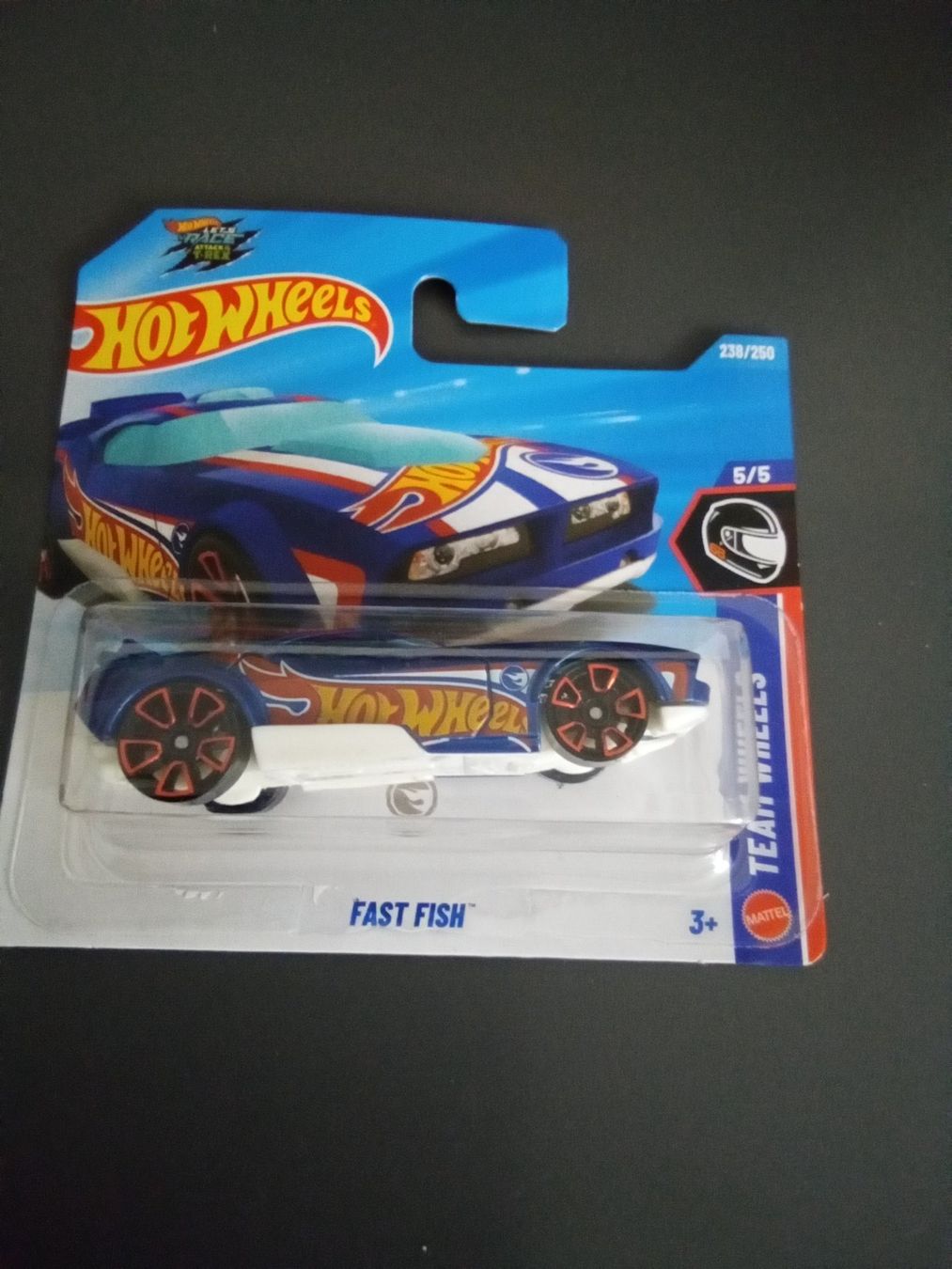 Hot Wheels Modellini d'auto: Hot Wheels Fast Fish Modellauto blau originalverpackt – Nuovo e nell'imballaggio originale da Klingnau venduto da Wild71