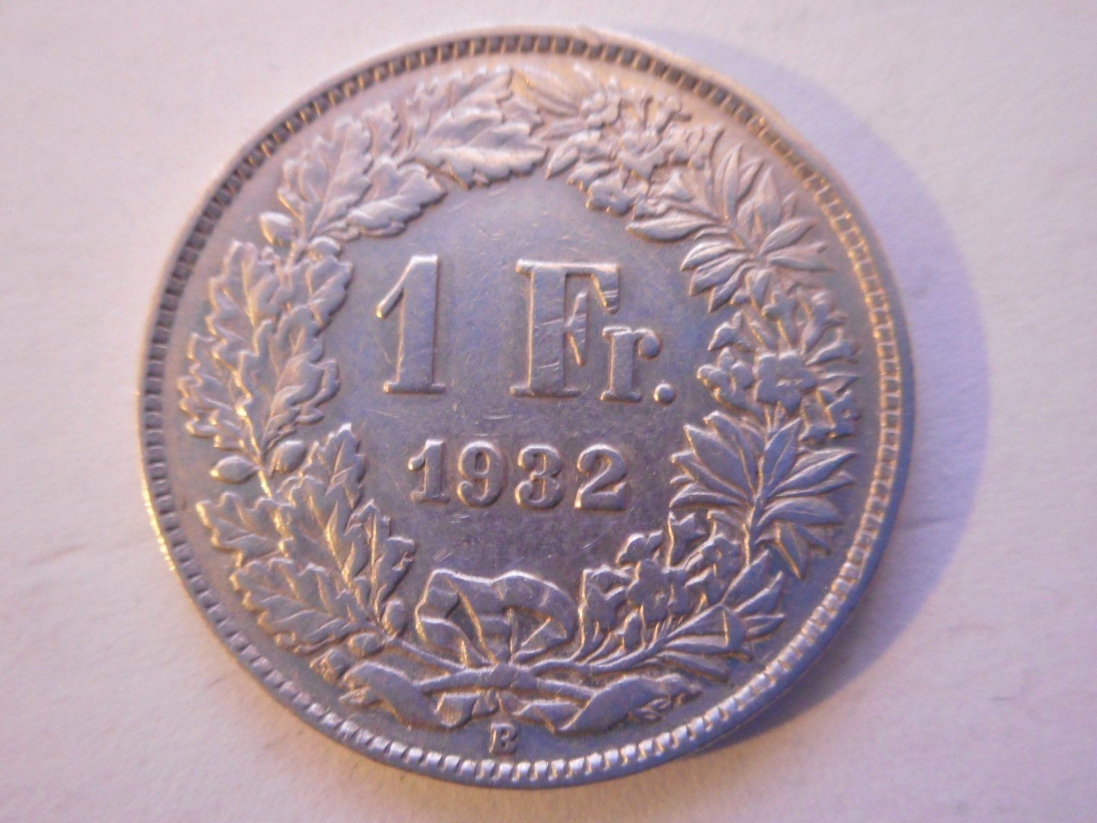 Alle Münzen: 1 Fr. 1932 silber – Gebraucht aus Kriegstetten von pizlad2010