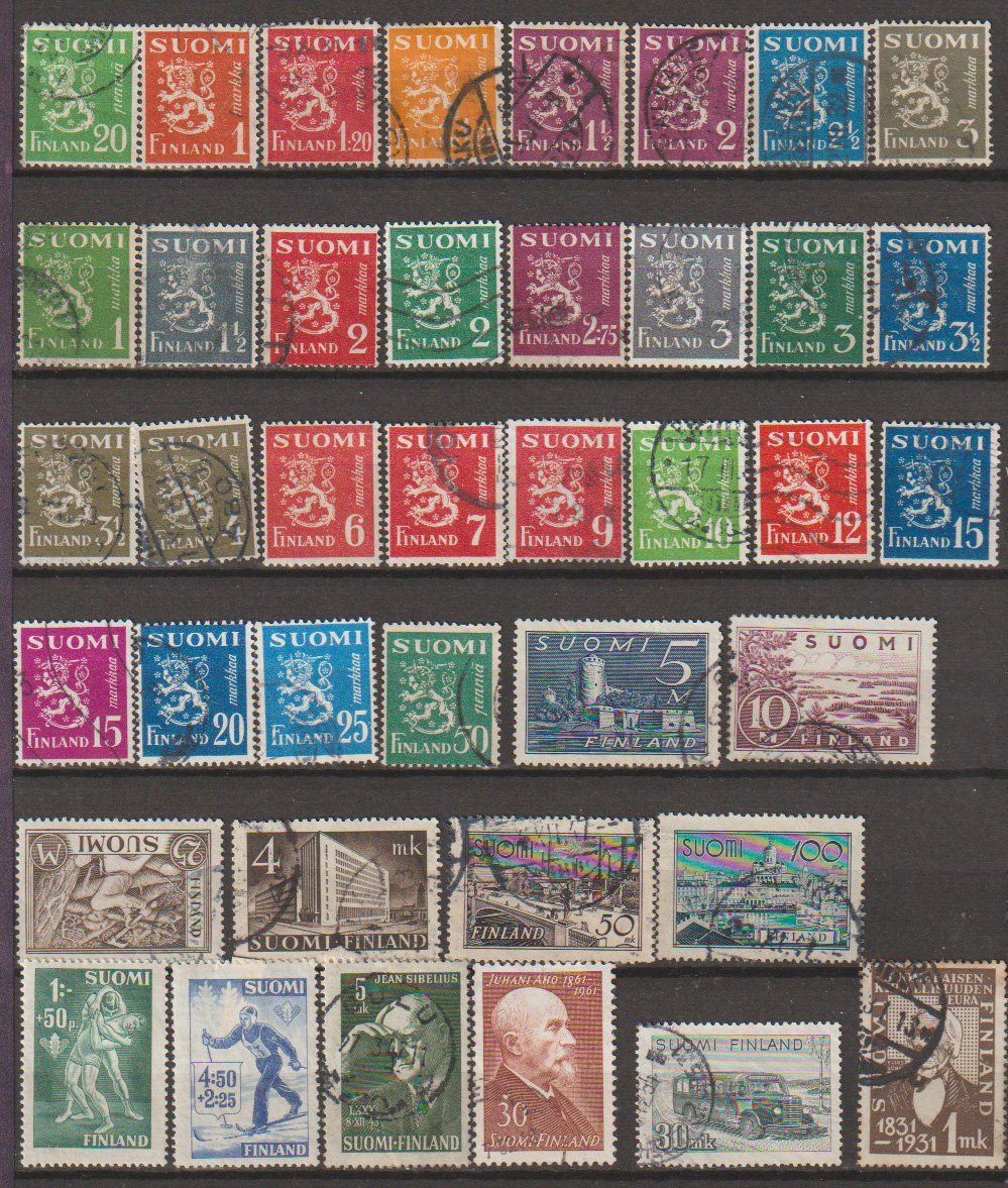 Tous les timbres: Finlande lot divers bon état – D'occasion à Crans-Montana par kira56