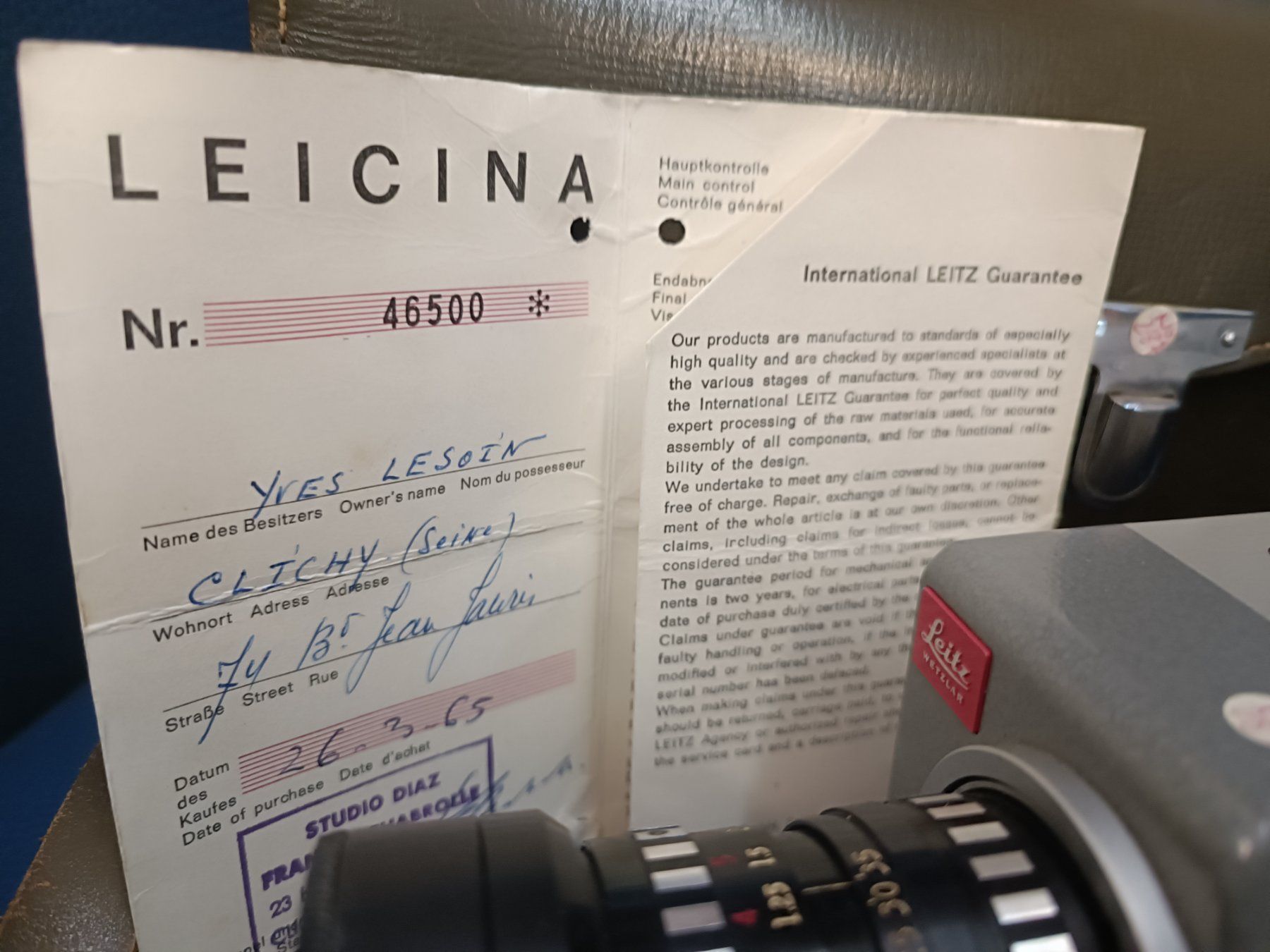 Leitz Fotocamera: Leitz Leicina 8SV 8mm – Usato da Reiden venduto da Zofi-Brocki 1