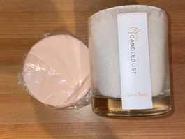 Kerze mit Duft Gin+Tonic neu mit Deckel