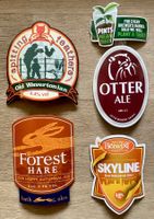 4 englische Bier Schilder von Bierzapfsäulen - England - Pub