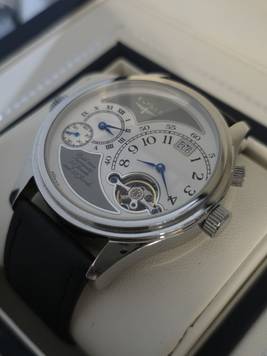 Orologi: Montre Elysee Dual Time Automatique – Usato da Les Acacias venduto da watinjo 2