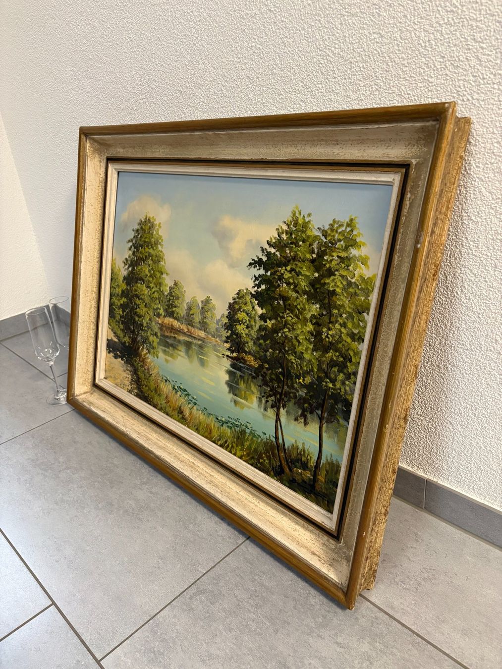 Dipinti: 82x62/ Baumgartner/ Ölgemälde Egelsee Landschaft hübsch – Usato da Ottenbach venduto da TimelessEmotions. 4