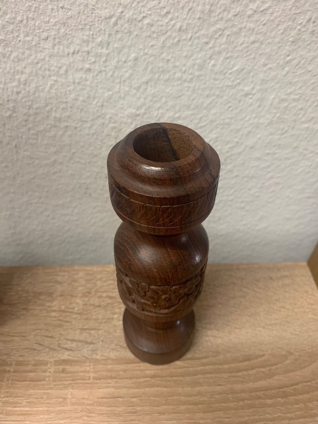 Portacandele: Handgeschnitzter Kerzenständer Holz – Usato da Zürich venduto da Messina_68 1