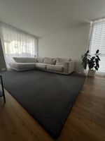 Grosser Anthrazit Wohnzimmerteppich 