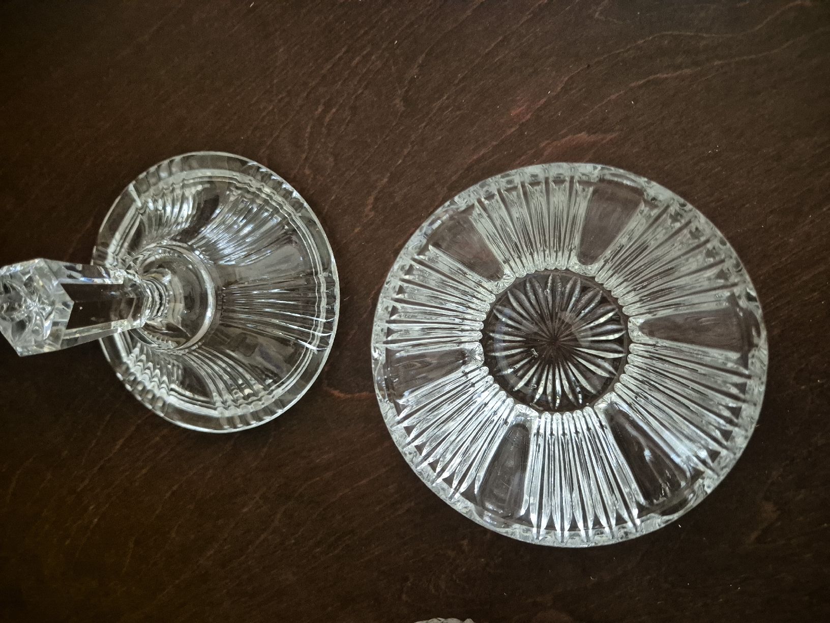 Glasset mit Tablett geschliffen, 3 Teile (D'occasion) à Eschlikon TG ...
